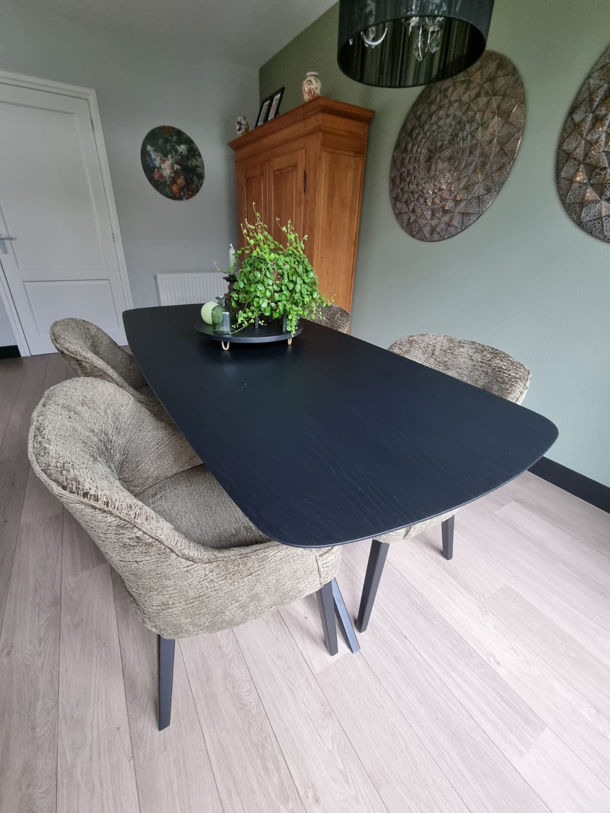 Deens ovale eettafel - 3 cm - Spinpoot smal