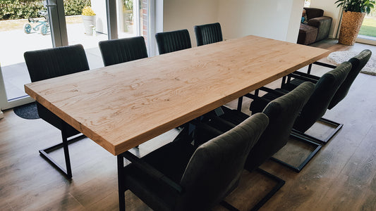 Rechthoekig eettafel - 3 cm - spinpoot 8x8