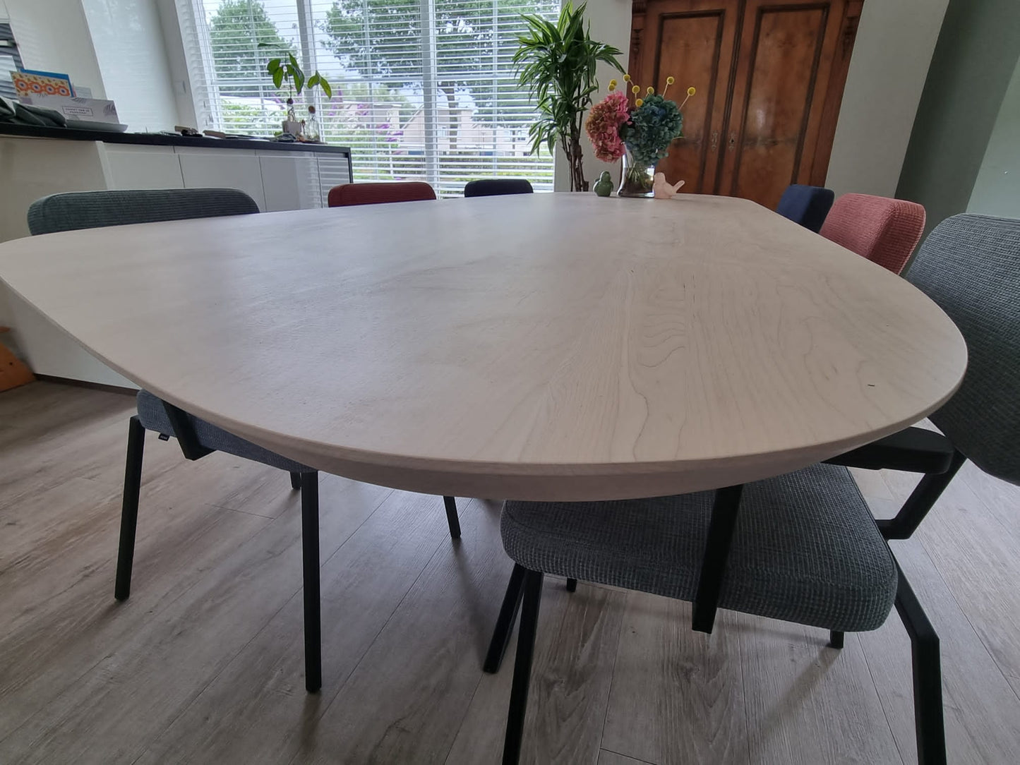 Organische tafel - 3 CM spinpoot 8x8