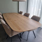 Deens ovale eettafel - 3 cm - Spinpoot smal