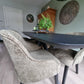 Deens ovale eettafel - 3 cm - Spinpoot smal