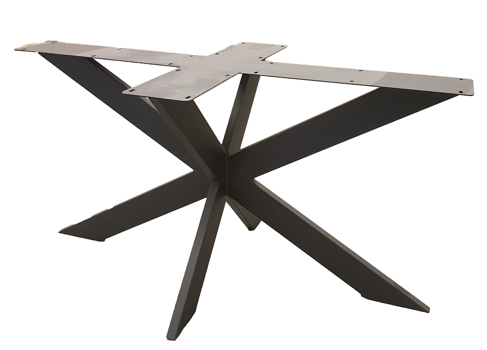 Rechthoekige eettafel -  3 cm smalle spinpoot