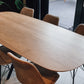 Deens ovale eettafel - 3 cm - Spinpoot smal