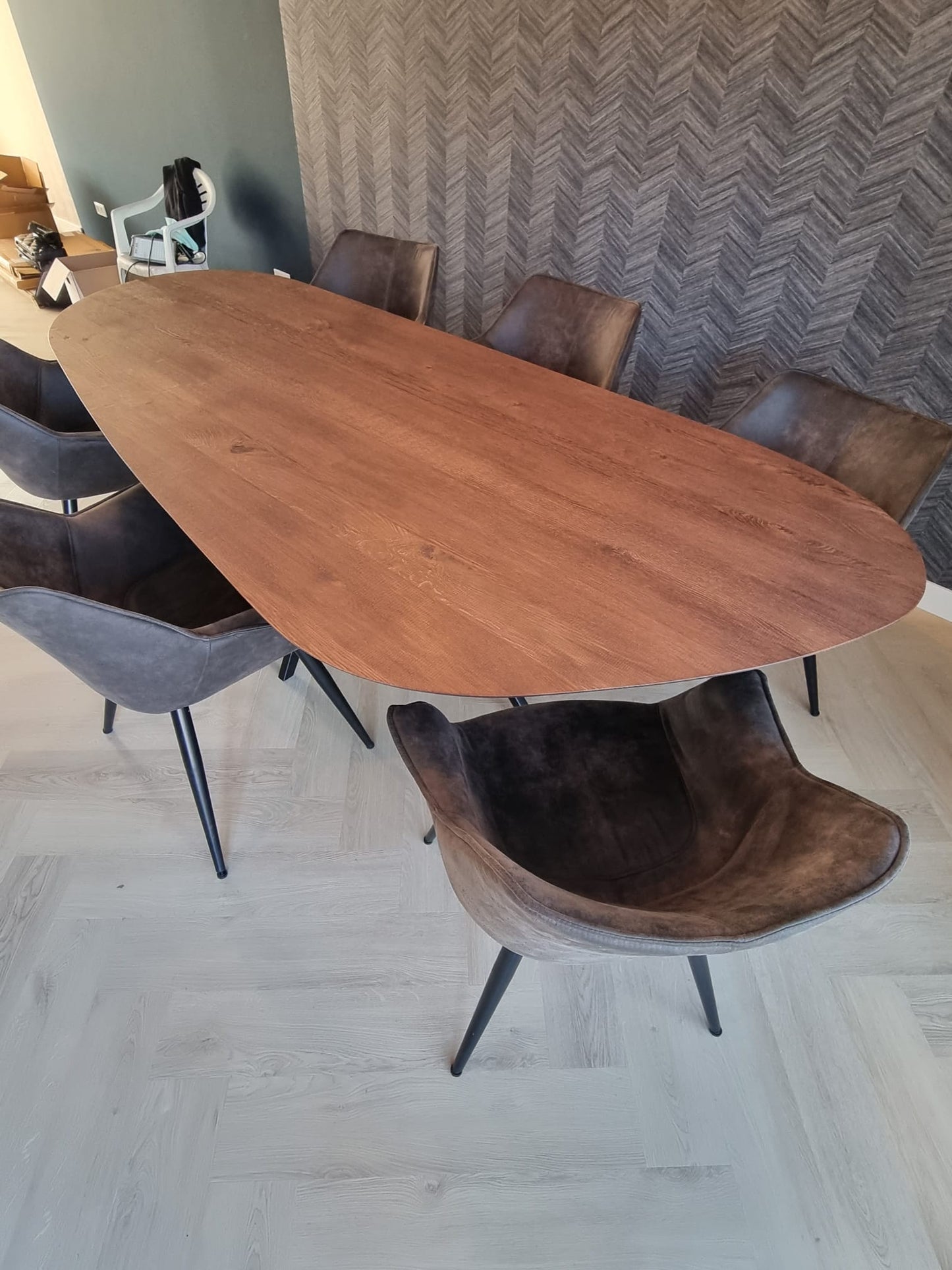 Organischer Tisch – 3 cm Säulenbein