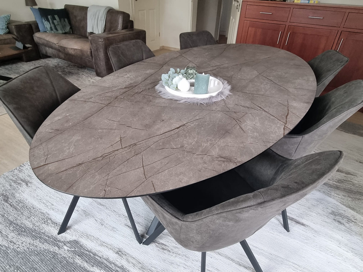 Ovale HPL tafel