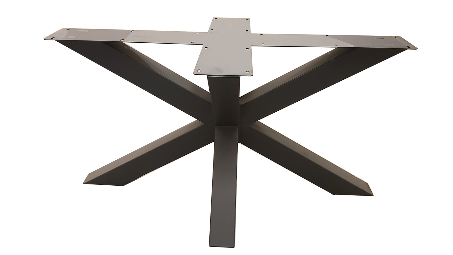 Ovale eettafel -  4 CM - spinpoot 8x8