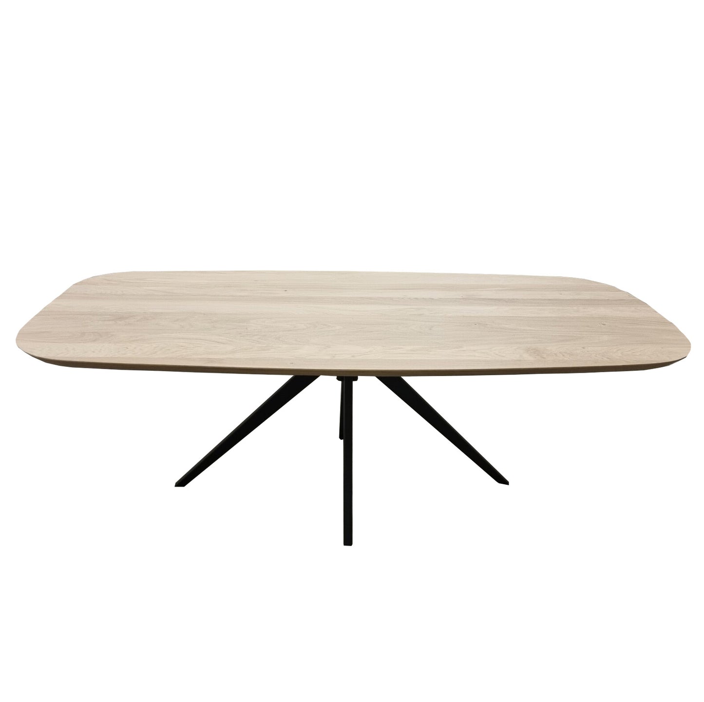 Deens ovale eiken eettafels met tapse spinpoot
