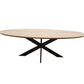 Ovale eettafel -  3 CM -  Smalle Spinpoot